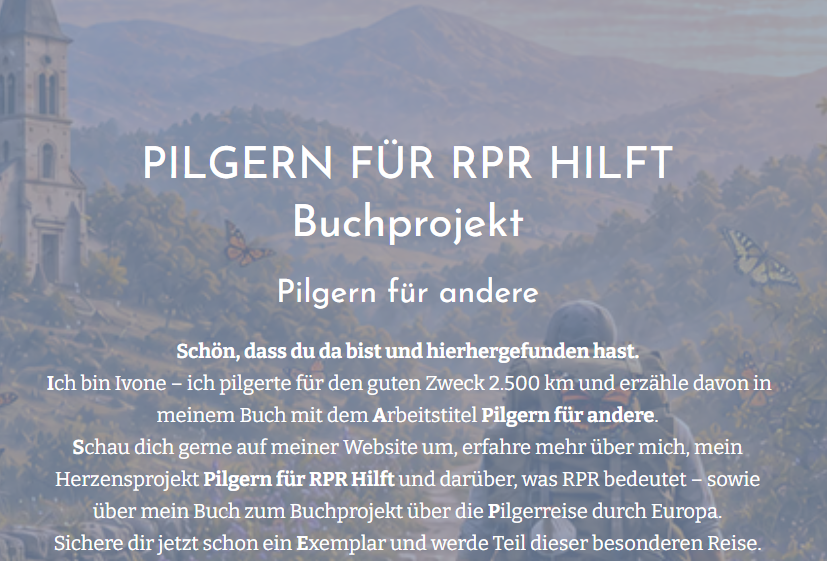 Website – Pilgern für andere